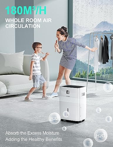 30L/Day Dehumidifiers for Home, Dehumidifiers